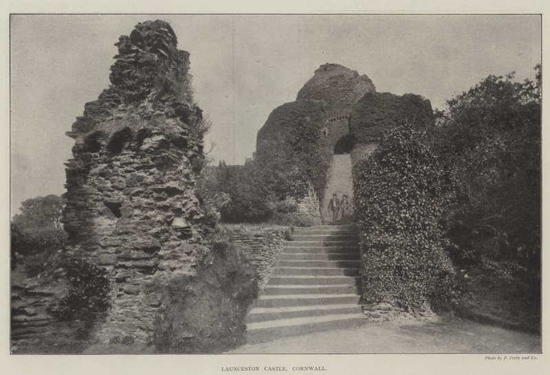 Zamek Launceston, Kornwalia autorstwa English Photographer
