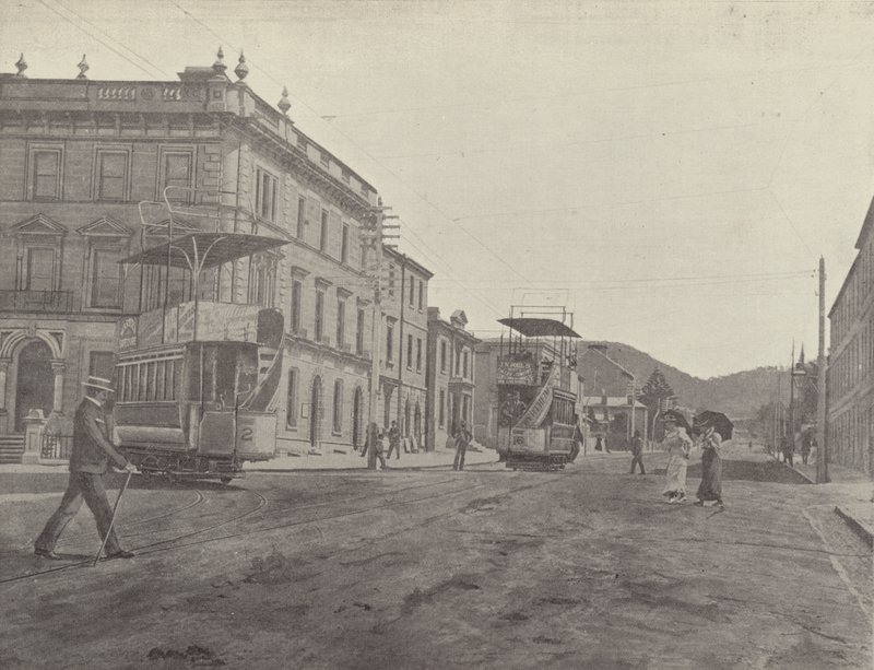 Ulica Macquarie, patrząc od katedry, Hobart autorstwa English Photographer
