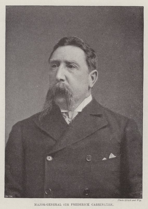 Generał dywizji Sir Frederick Carrington autorstwa English Photographer