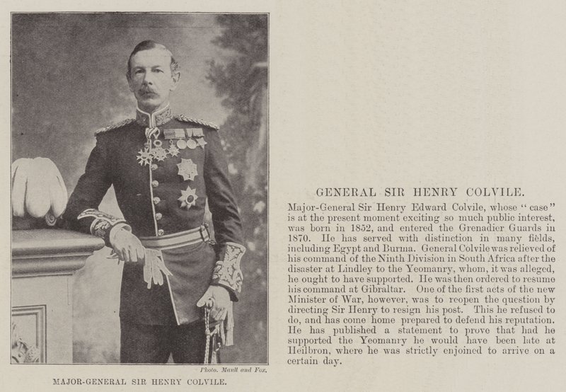 Generał dywizji Sir Henry Colvile autorstwa English Photographer