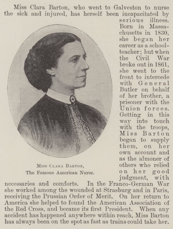 Panna Clara Barton, słynna amerykańska pielęgniarka autorstwa English Photographer