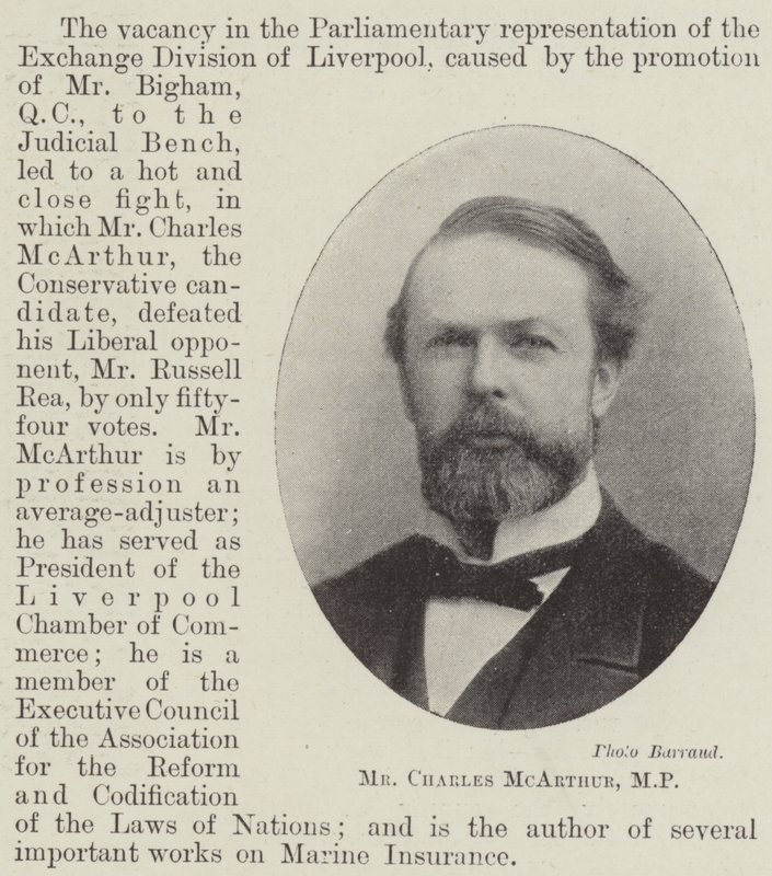 Pan Charles McArthur, MP autorstwa English Photographer