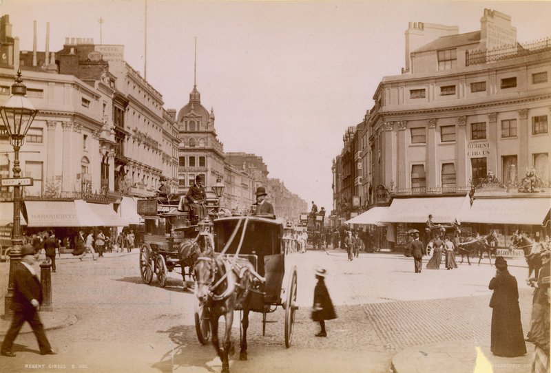 Oxford Street, Regent Circus, Londyn autorstwa English Photographer