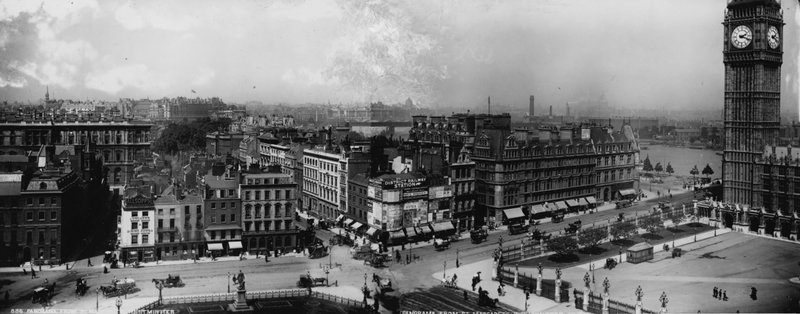Panorama z St Margarets, Westminster, Londyn autorstwa English Photographer