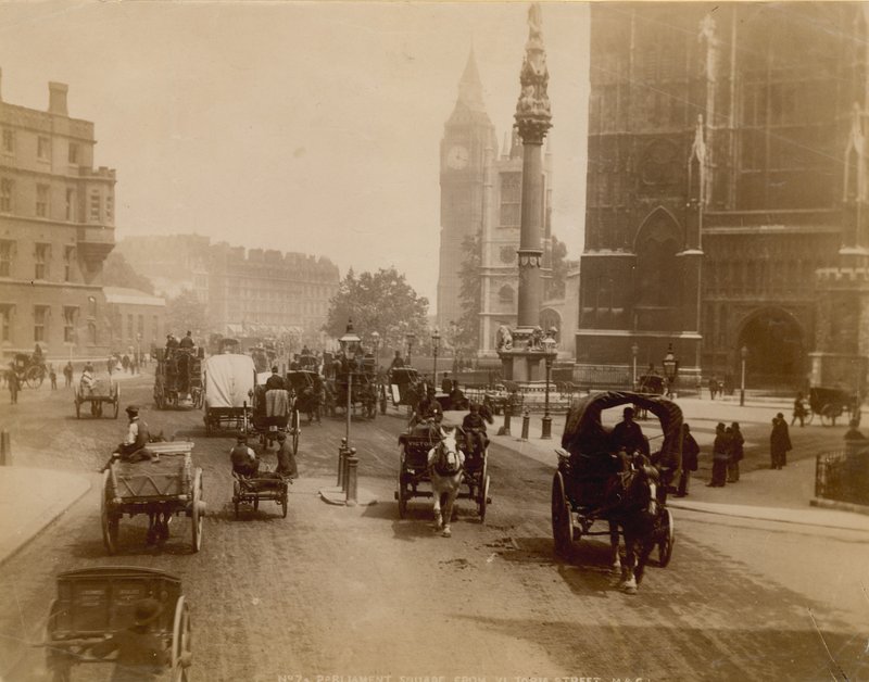 Plac Parlamentu od ulicy Victoria Street, Londyn autorstwa English Photographer