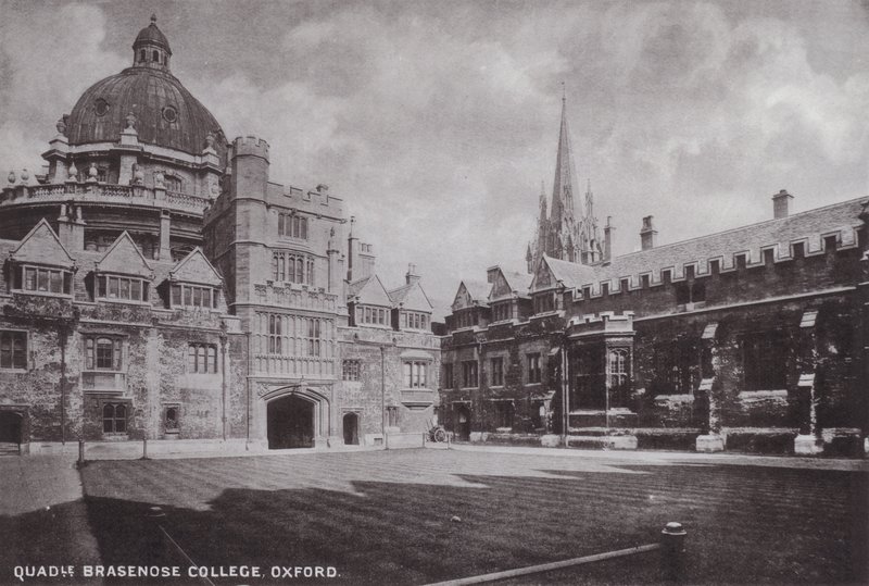 Quadrangle Brasenose College, Oksford autorstwa English Photographer