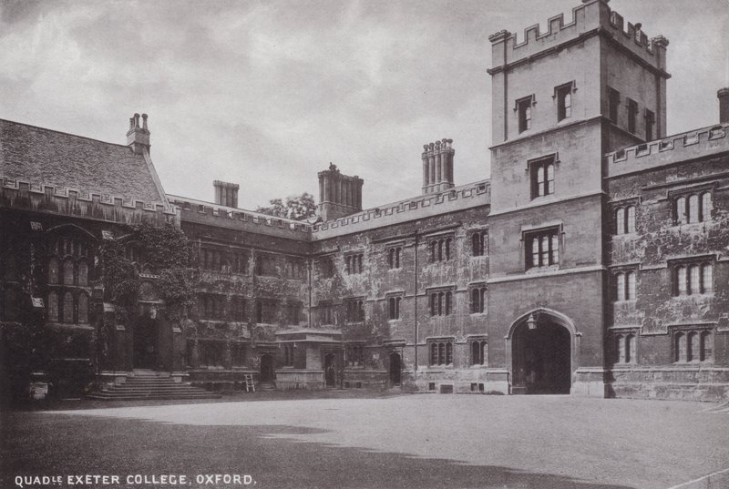 Quadrangle Exeter College, Oksford autorstwa English Photographer