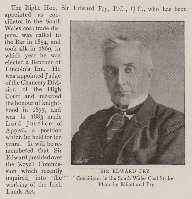 Sir Edward Fry autorstwa English Photographer