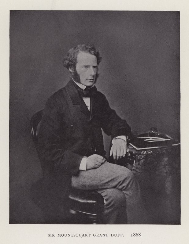 Sir Mountstuart Grant Duff, 1868 r. autorstwa English Photographer