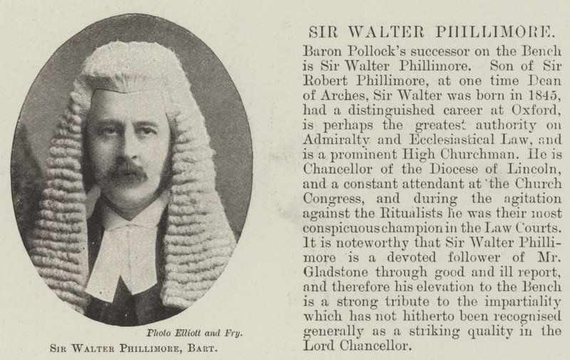 Sir Walter Phillimore, Baronet autorstwa English Photographer