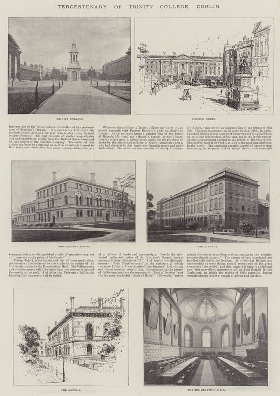 Tercentenary Trinity College, Dublin autorstwa English Photographer