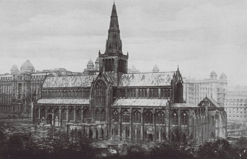 Katedra, Glasgow (zdjęcie czarno-białe) autorstwa English Photographer