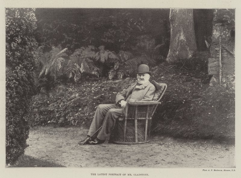 Najnowszy portret pana Gladstone autorstwa English Photographer