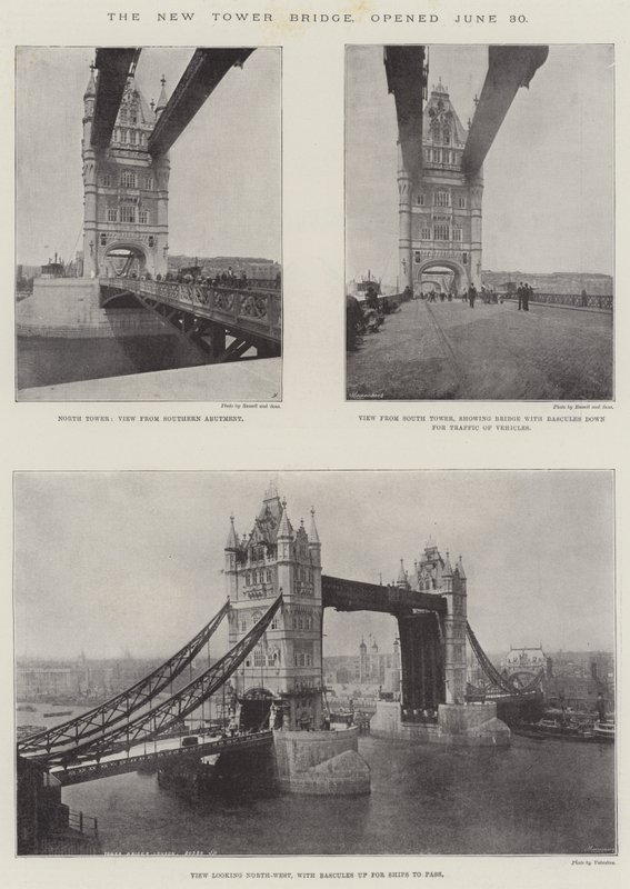 Nowy most Tower Bridge, otwarty 30 czerwca autorstwa English Photographer