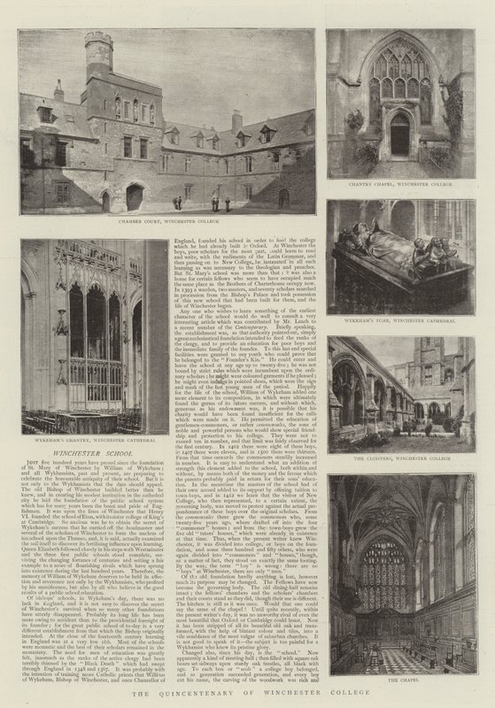Pięćsetlecie Winchester College autorstwa English Photographer