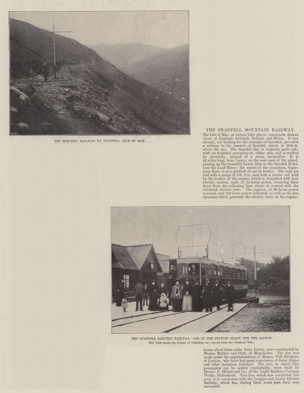 Kolejka górska Snaefell autorstwa English Photographer