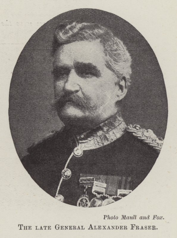 Nieżyjący już generał Alexander Fraser autorstwa English Photographer