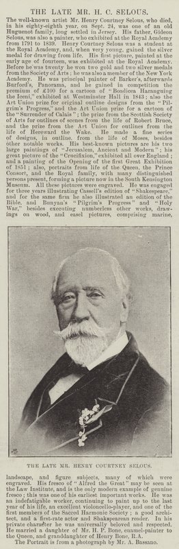 Nieżyjący już pan Henry Courtney Selous autorstwa English Photographer