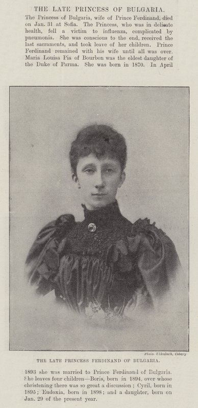 Księżniczka Ferdynand Bułgarii zmarła autorstwa English Photographer