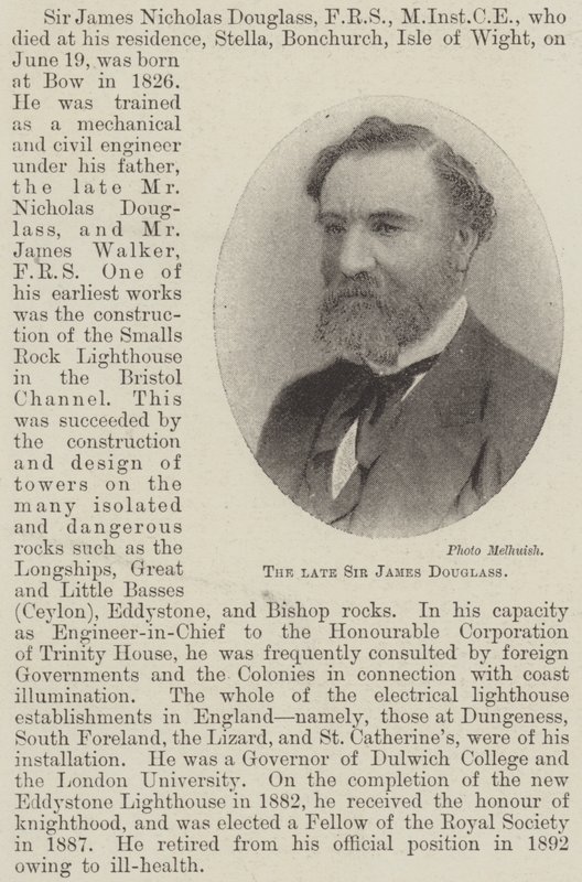 Nieżyjący sir James Douglass autorstwa English Photographer