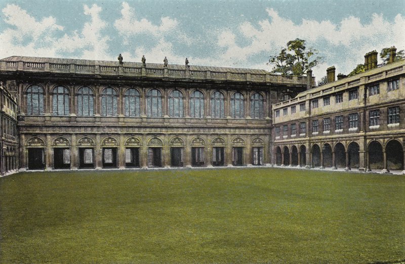 Klasztory Trinity College lub Nevilles Court autorstwa English Photographer