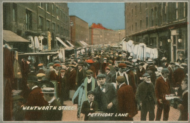 Wentworth Street, Petticoat Lane, Londyn autorstwa English Photographer