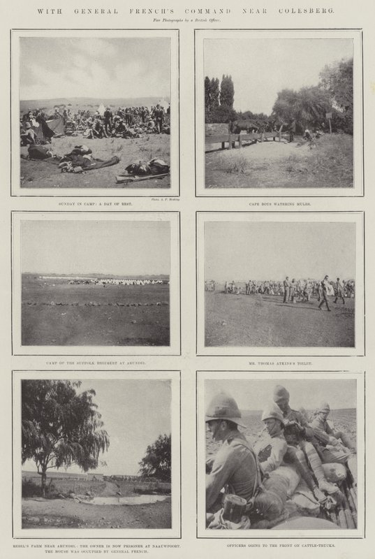 Z Generalnym Dowództwem Francuzów w pobliżu Colesberg autorstwa English Photographer