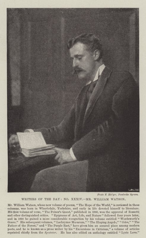 Writers of the Day, pan William Watson autorstwa English Photographer