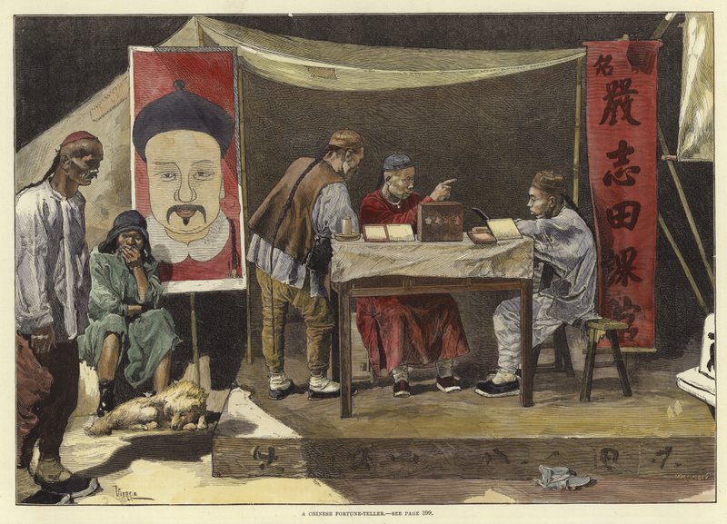 Chiński wróżbita autorstwa English School