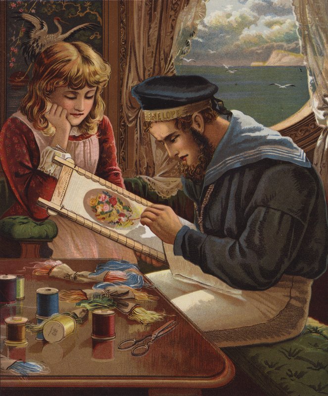 Praca miłości (chromolitho) autorstwa English School