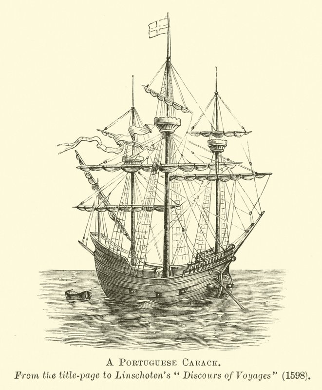 Portugalski Carrack autorstwa English School