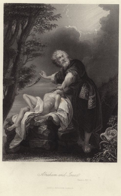 Abraham i Izaak autorstwa English School