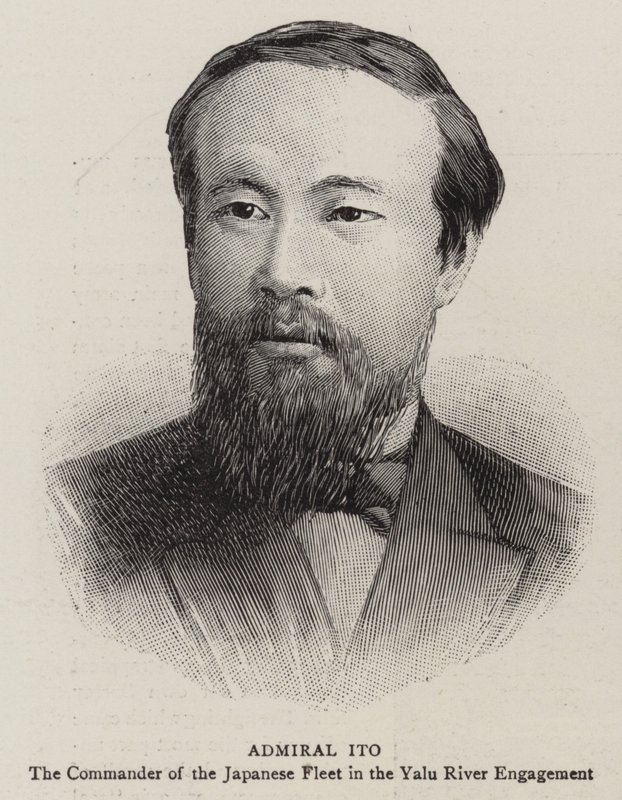Admirał Ito (Grawerowanie) autorstwa English School