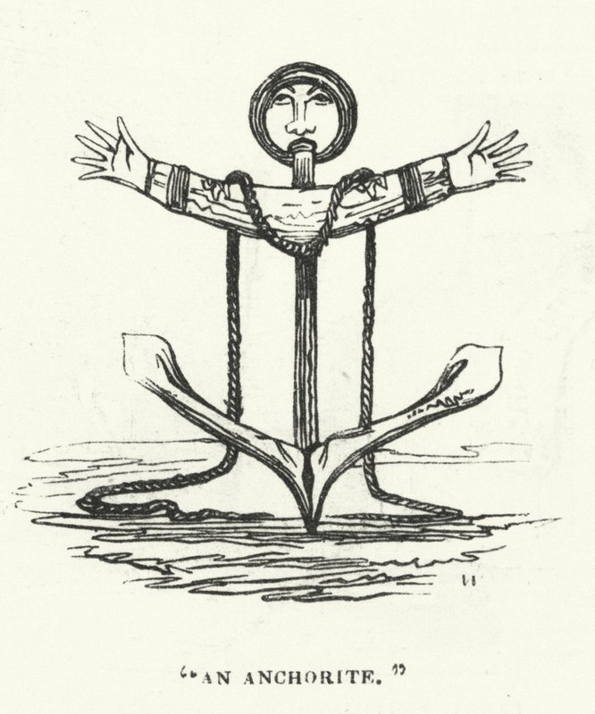 Anchoryt (grawerunek) autorstwa English School