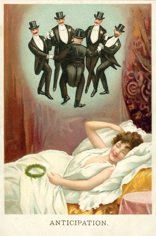 Przewidywanie (chromolitho) autorstwa English School