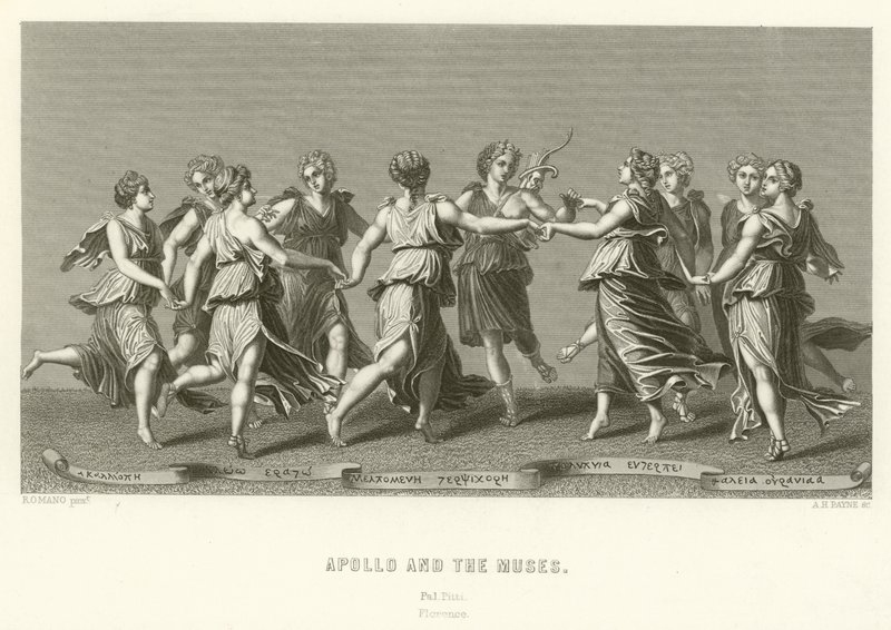 Apollo i muzy autorstwa English School