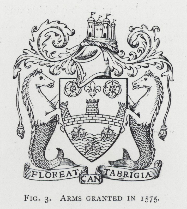 Herb nadany w 1575 r. (grafika) autorstwa English School