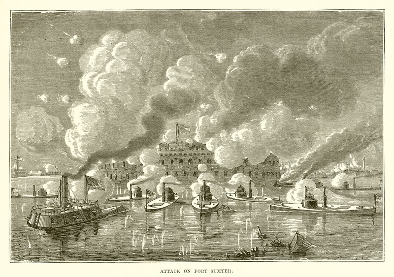 Atak na Fort Sumter autorstwa English School