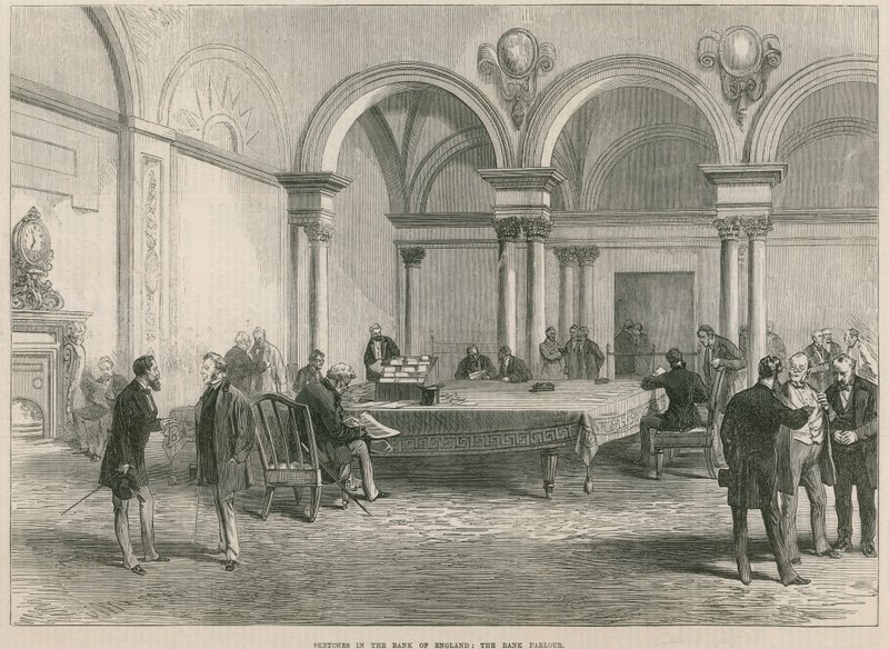 Bank Anglii, salon autorstwa English School