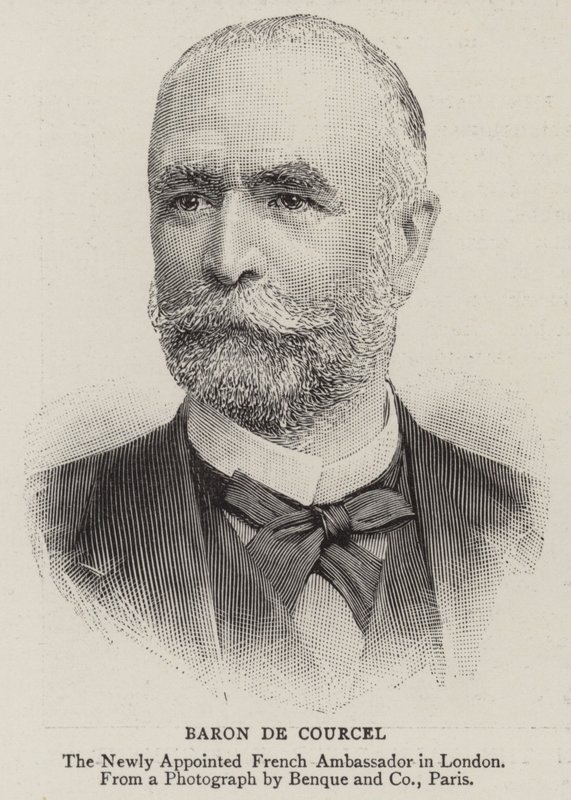 Baron de Courcel (grafika) autorstwa English School