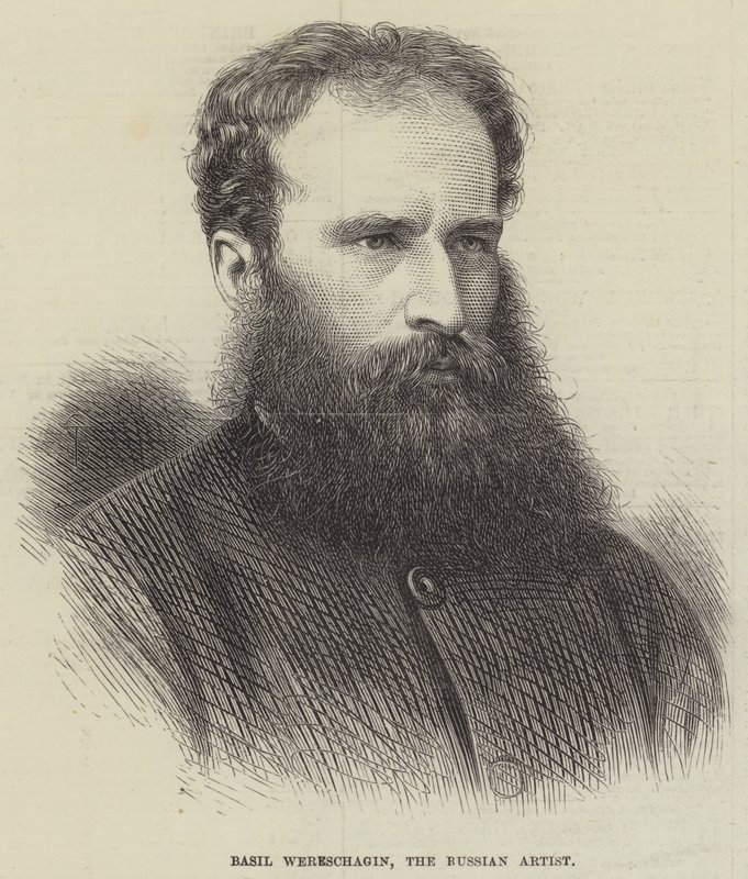 Basil Wereschagin, rosyjski artysta (grafika) autorstwa English School
