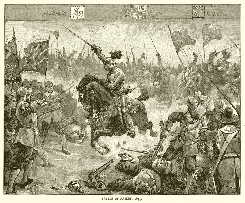 Bitwa pod Naseby, 1645 autorstwa English School