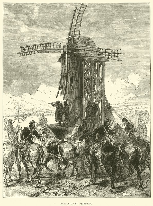 Bitwa pod St Quentin, styczeń 1871 autorstwa English School