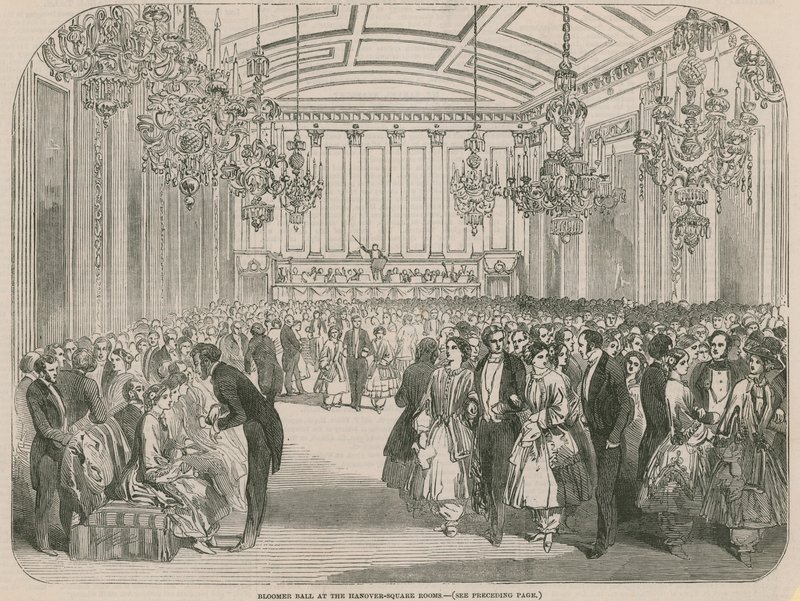 Bloomer Ball w Hanover Square Rooms autorstwa English School