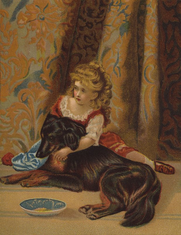 Bosom Friends (chromolitho) autorstwa English School