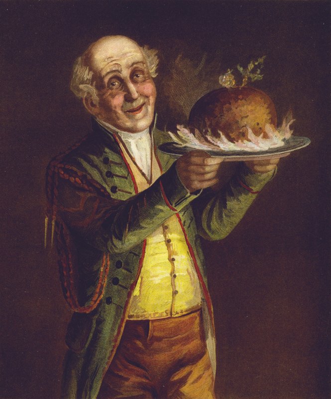 Przynosząc świąteczny pudding autorstwa English School
