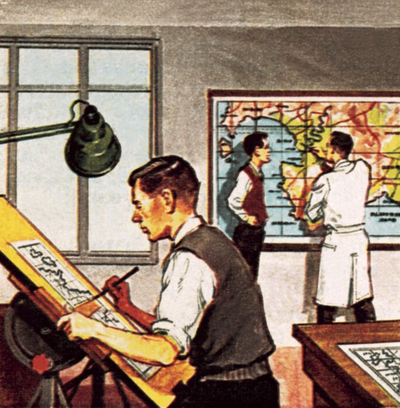 Kartograf autorstwa English School