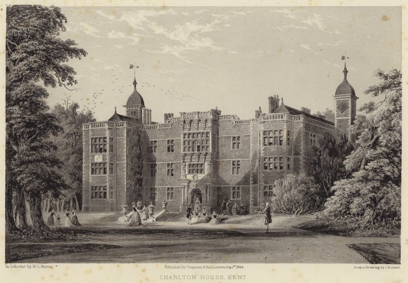 Charlton House, Kent (grawerowanie) autorstwa English School