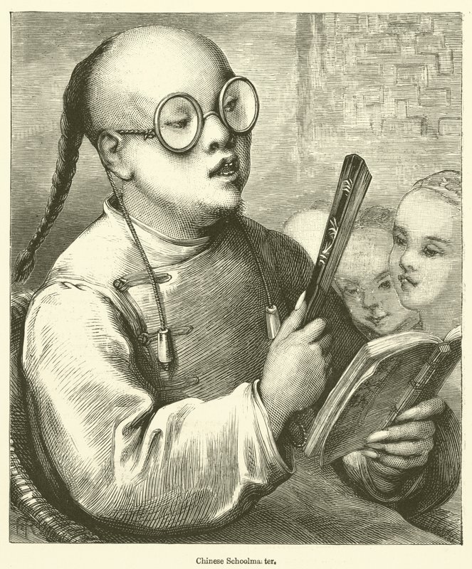 Chiński nauczyciel (grawerowanie) autorstwa English School