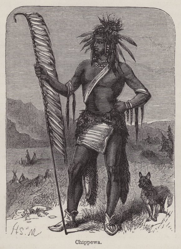 Chippewa (grawerowanie) autorstwa English School